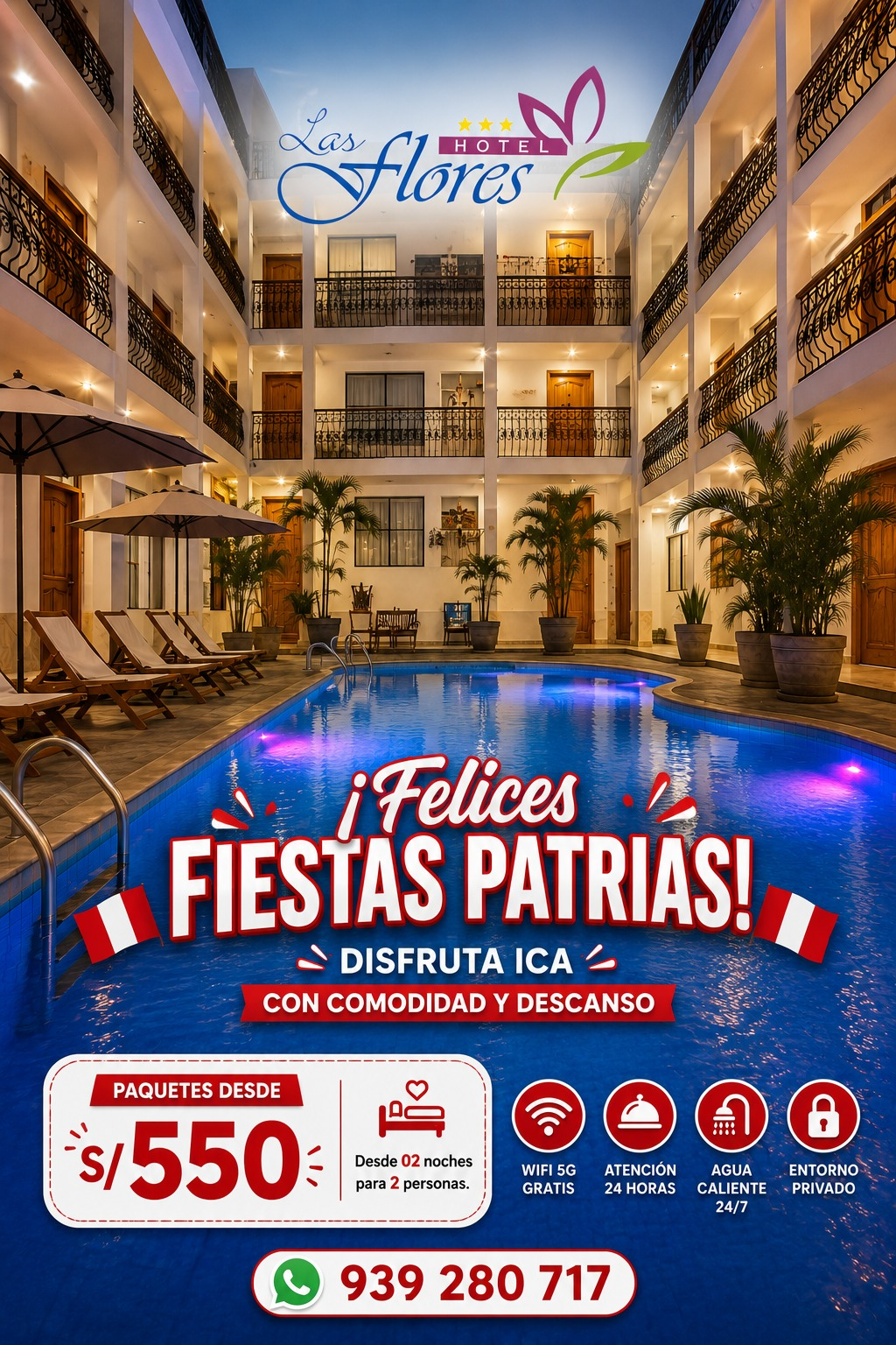 Promocion Fiestas Patrias Hotel Las Flores
